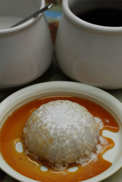 Pearl Sago Pudding With Gula Melaka